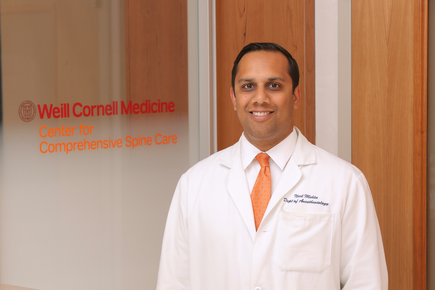 Dr. Neel Mehta is co-director of Weill Cornell Medicine's Center for Comprehensive Spine Care.