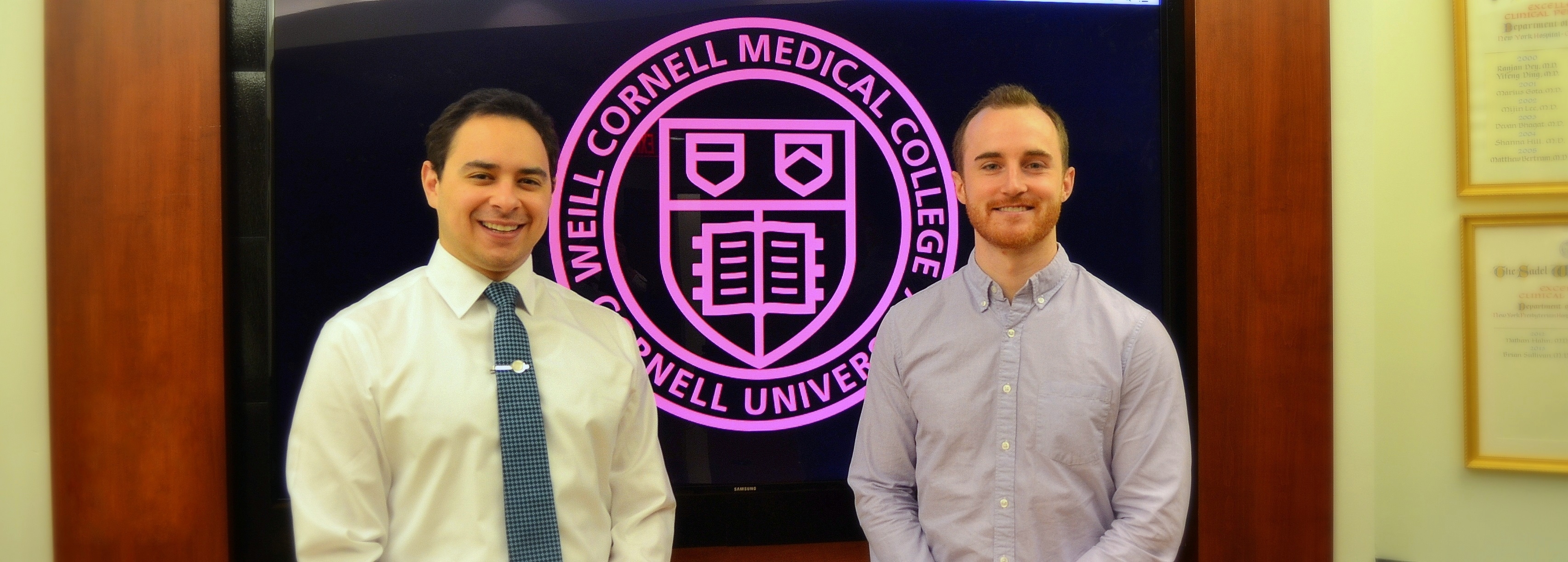 Dr. Zachary Turnbull and Dr. Shawn Hansberry, Weill Cornell Anesthesiology's new Chief Residents.