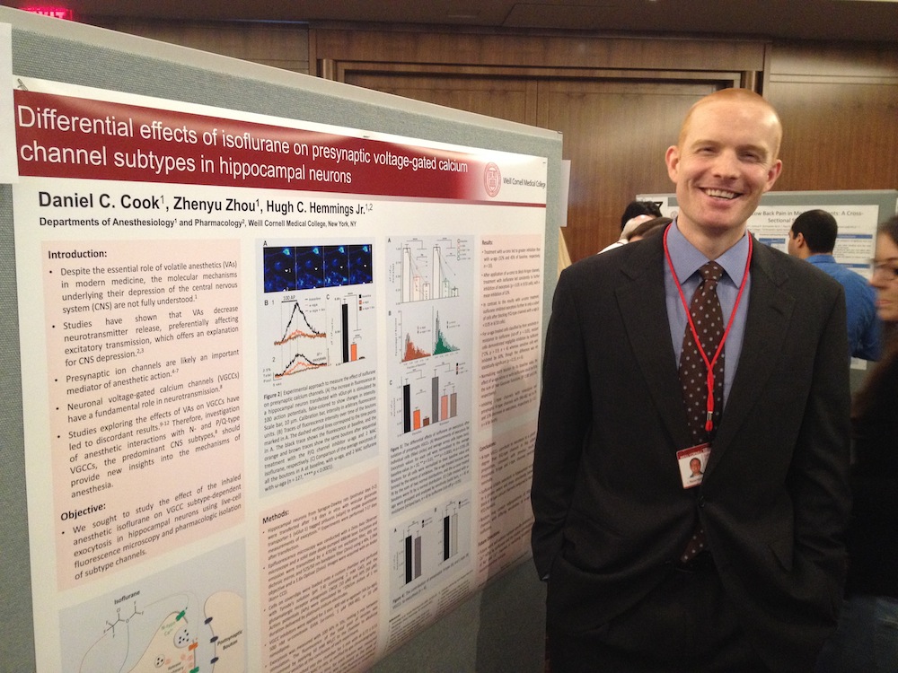 Medical Student Daniel Cook of the Hemmings Lab won second place at Weill Cornell Medical Student Research Day