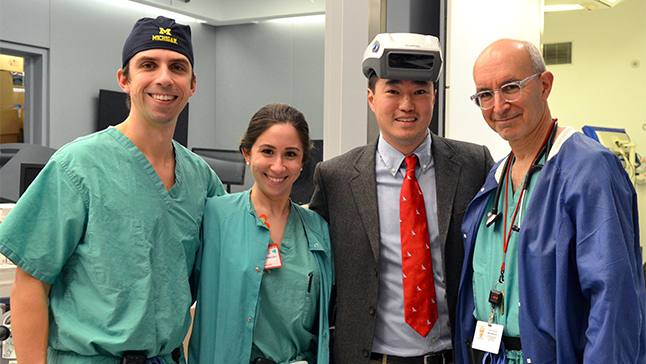 From left: Drs. Gregory Johnson, Stephanie Vecino, Franklin Chiao and David Stein.
