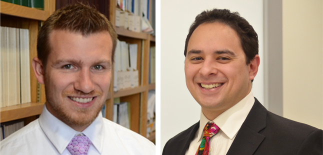 Fellowship recipients Gregory Giambrone and Zachary Turnbull, MD