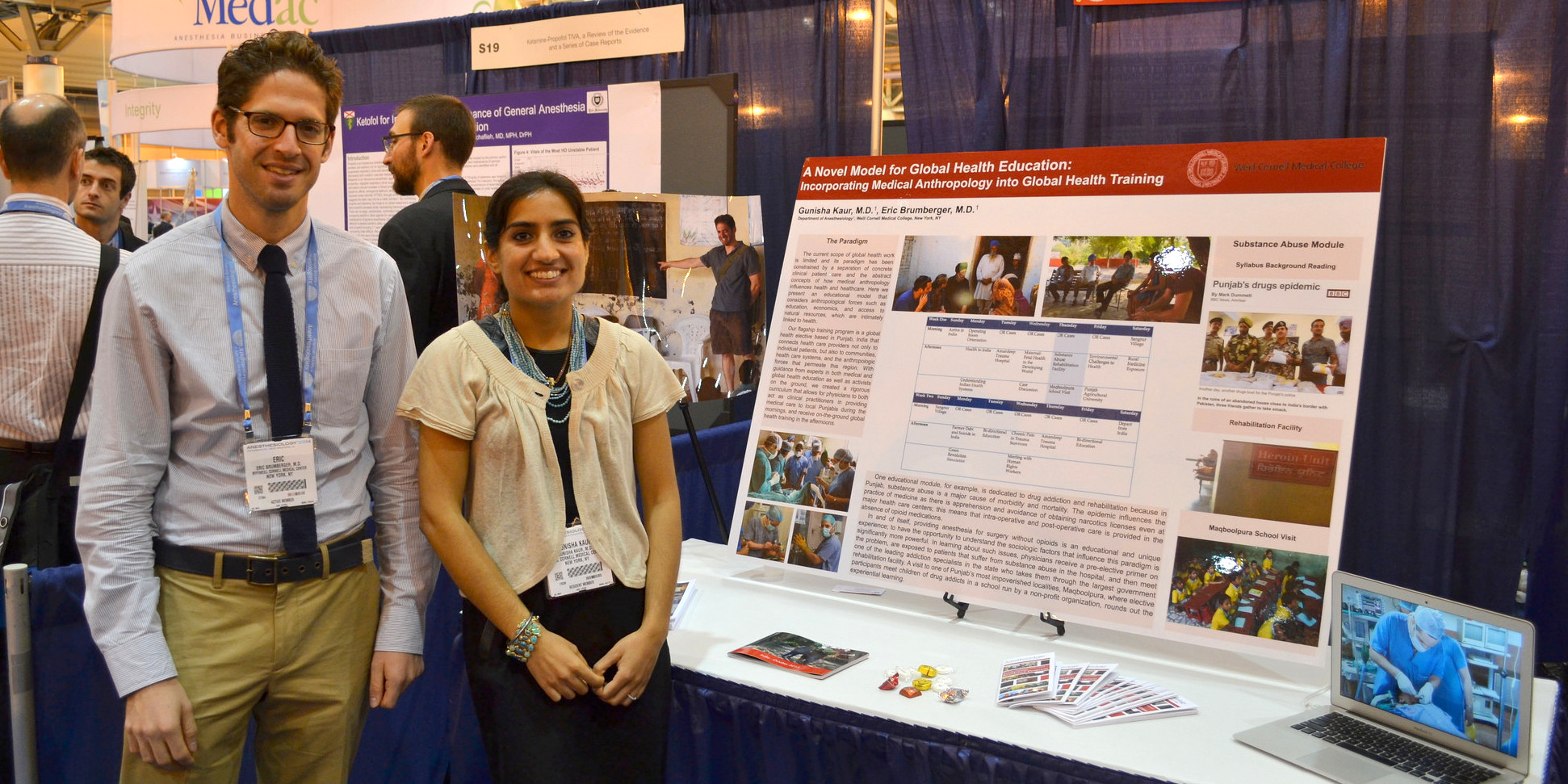 Dr. Eric Brumbger (far left) and Dr. Gunisha Kaur presented the achievements of the Anesthesiology Global Health Initiative's first year at the Annual Conference of the American Society of Anesthesiologists in October.