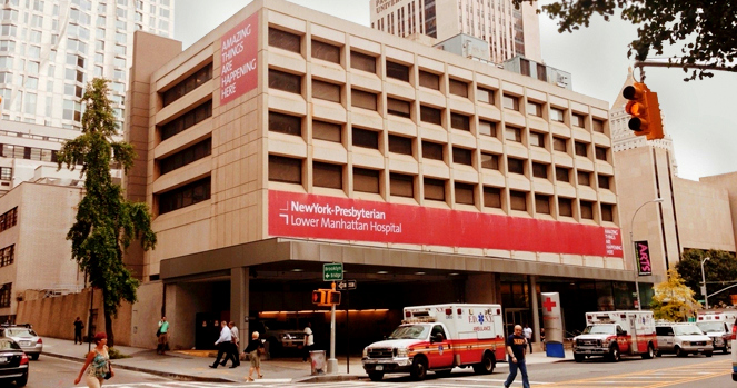 The Pain Medicine Downtown Office is across the street from NewYork-Presbyterian Lower Manhattan Hospital.
