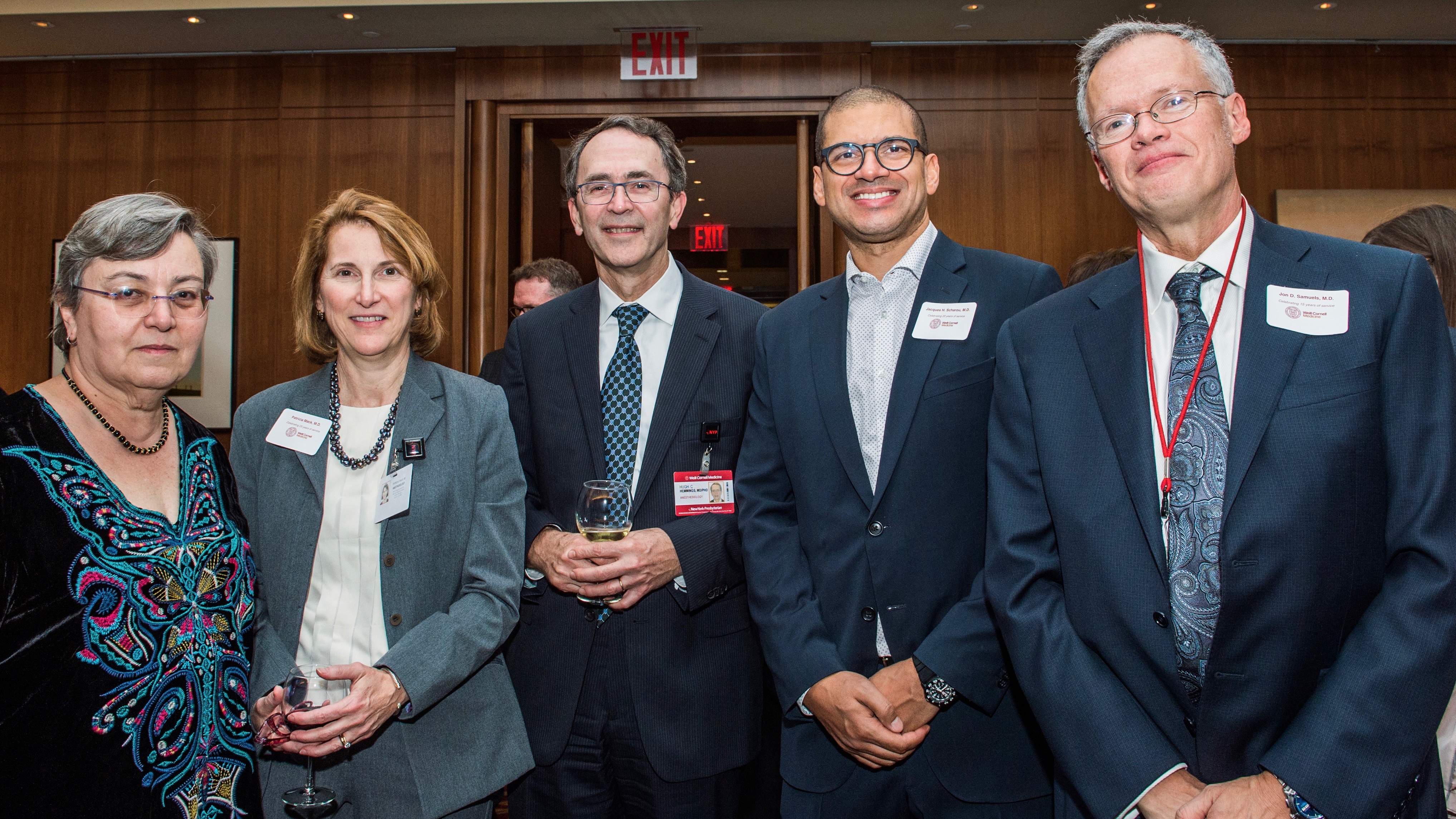 From left: Drs. Gadalla, Mack, Hemmings, Scharoun and Samuels.