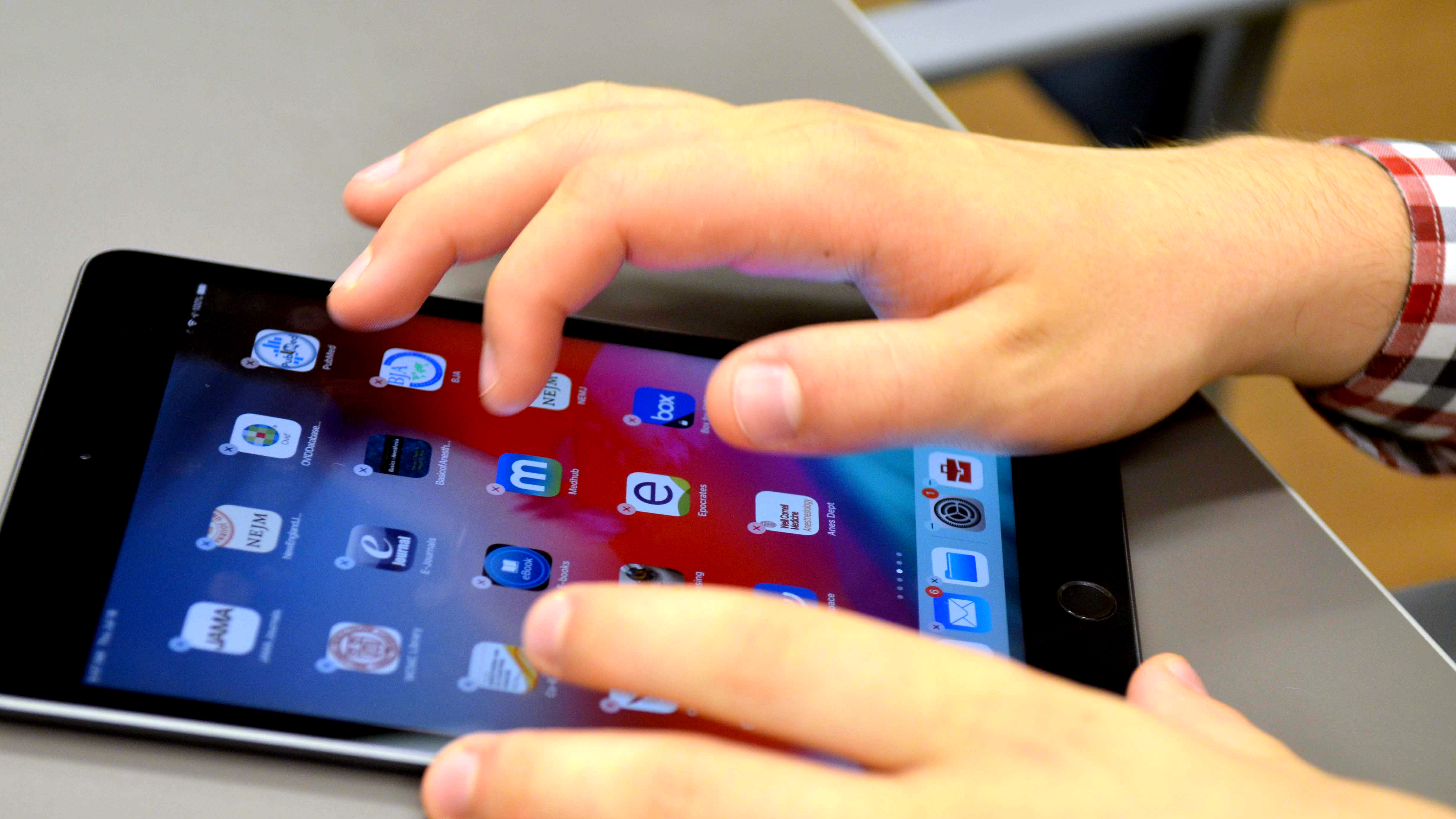 Using an iPad 