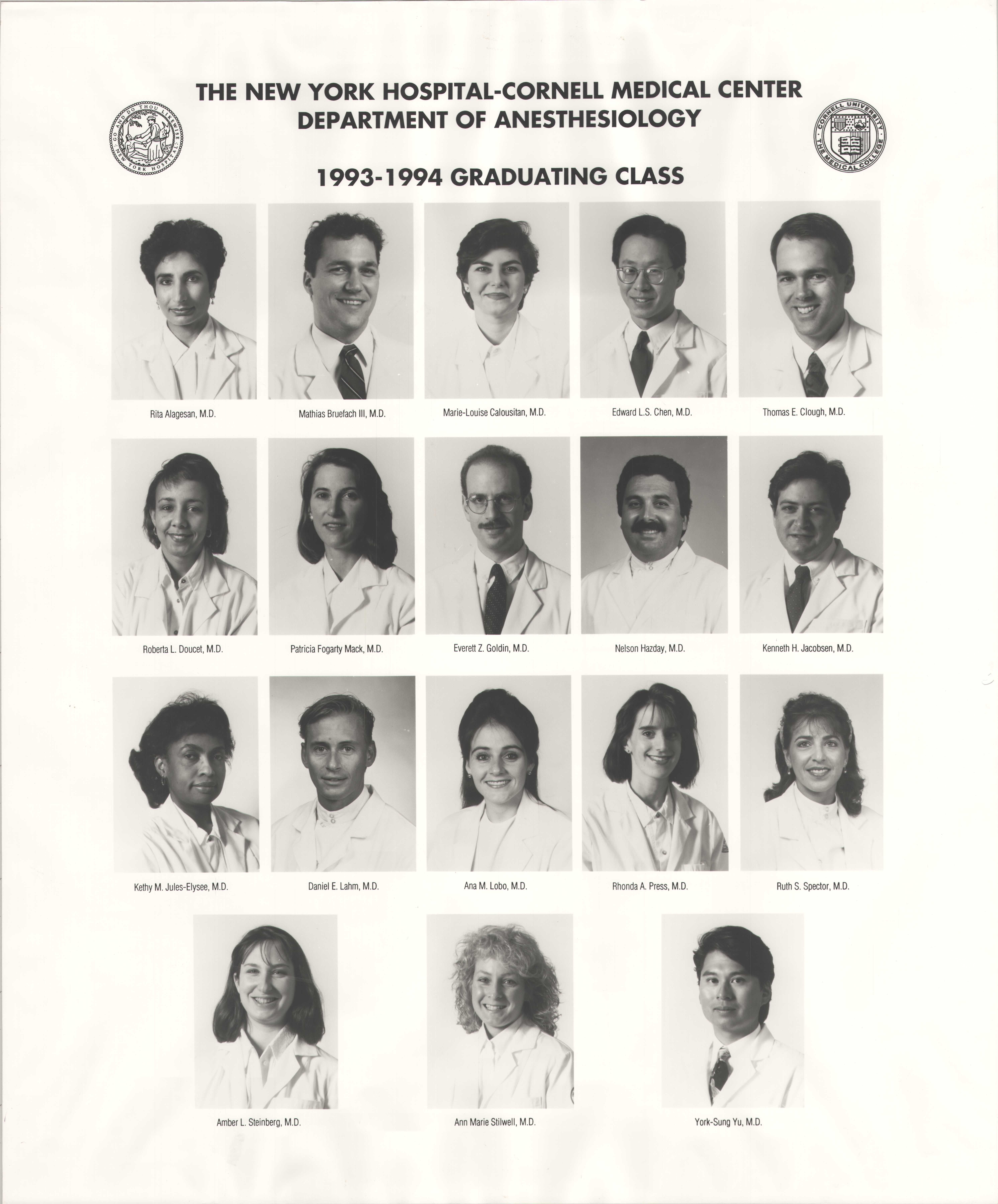 Department of Anesthesiology 70th Anniversary