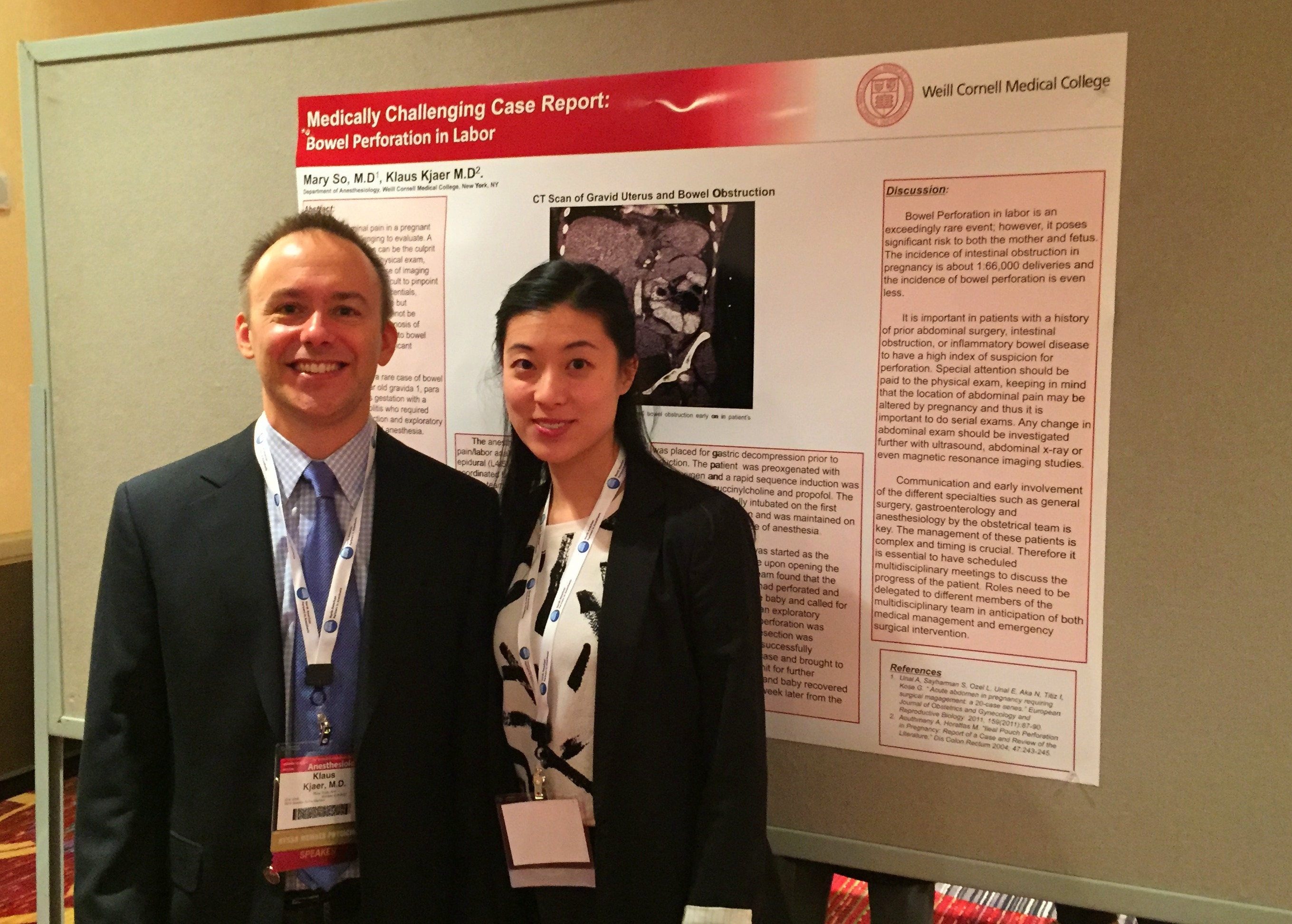 Dr. Klaus Kjaer and Dr. Mary So (Class of 2015)