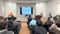 Full room at Research Expo